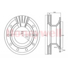 569021B BENDIX Тормозной диск