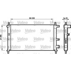 731735 VALEO Радиатор, охлаждение двигателя