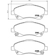 8DB 355 017-321 HELLA PAGID Комплект тормозных колодок, дисковый тормоз