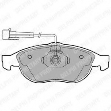 LP1404 DELPHI Комплект тормозных колодок, дисковый тормоз