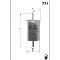 ELE6111 MECAFILTER Топливный фильтр