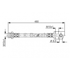 1 987 476 910 BOSCH Тормозной шланг