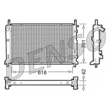 DRM10071 DENSO Радиатор, охлаждение двигателя