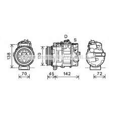 MSK615 Prasco Компрессор, кондиционер