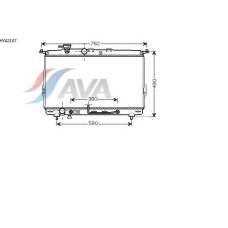 HYA2107 AVA Радиатор, охлаждение двигателя