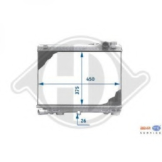8500079 DIEDERICHS Радиатор, охлаждение двигателя