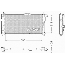 DRM20032 DENSO Радиатор, охлаждение двигателя