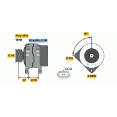 0 124 425 075 BOSCH Генератор