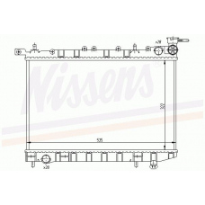 62949 NISSENS Радиатор, охлаждение двигателя