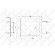 10-35050-SX STELLOX Теплообменник, отопление салона