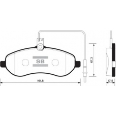 FBP1415 FI.BA Комплект тормозных колодок, дисковый тормоз