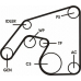 6PK2271D1 CONTITECH Поликлиновой ременный комплект