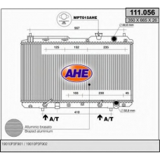 111.056 AHE Радиатор, охлаждение двигателя