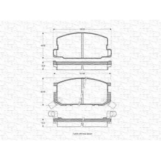 363702160924 MAGNETI MARELLI Комплект тормозных колодок, дисковый тормоз