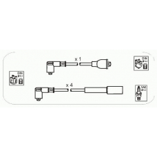 JP317 JANMOR Комплект проводов зажигания