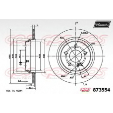 873554.6060 MAXTECH Тормозной диск