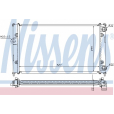 63996A NISSENS Радиатор, охлаждение двигателя