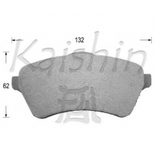 D10050 KAISHIN Комплект тормозных колодок, дисковый тормоз
