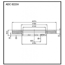 ADC 0223V Allied Nippon Гидравлические цилиндры