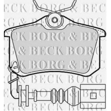 BBP1824 BORG & BECK Комплект тормозных колодок, дисковый тормоз