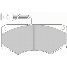 FD6231V NECTO Комплект тормозных колодок, дисковый тормоз