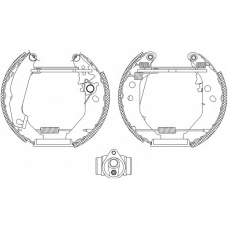 8DB 355 004-561 HELLA PAGID Комплект тормозных колодок