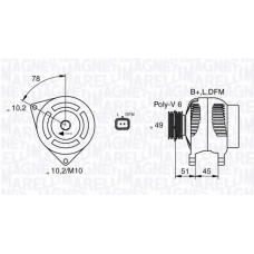 063377301010 MAGNETI MARELLI Генератор