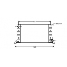 FD2158 AVA Радиатор, охлаждение двигателя