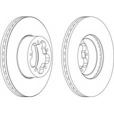 DDF1554-1 FERODO Тормозной диск