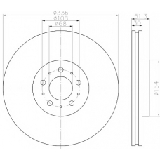 8DD 355 110-591 HELLA PAGID Тормозной диск