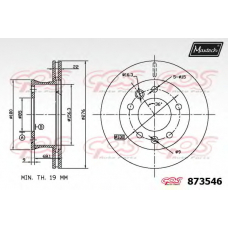 873546.0000 MAXTECH Тормозной диск