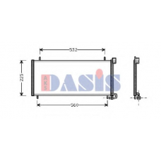 372030N AKS DASIS Конденсатор, кондиционер