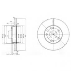 BG2695 DELPHI Тормозной диск