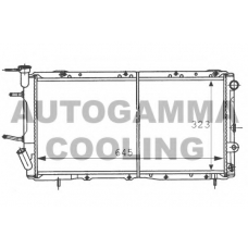 100973 AUTOGAMMA Радиатор, охлаждение двигателя