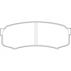 WBP21947A WAGNER LOCKHEED Комплект тормозных колодок, дисковый тормоз