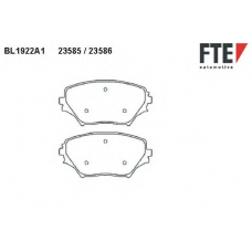 BL1922A1 FTE Комплект тормозных колодок, дисковый тормоз