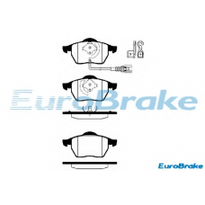 5501224757 EUROBRAKE Комплект тормозных колодок, дисковый тормоз