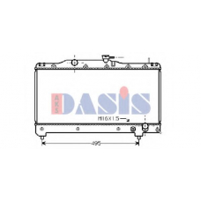 210440N AKS DASIS Радиатор, охлаждение двигателя