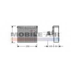 6017V072 SCHLIECKMANN Испаритель, кондиционер