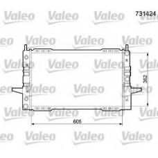 731424 VALEO Радиатор, охлаждение двигателя