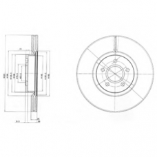 BG4056 DELPHI Тормозной диск