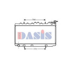 070340N AKS DASIS Радиатор, охлаждение двигателя