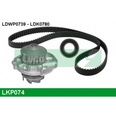 LKP074 TRW Водяной насос + комплект зубчатого ремня