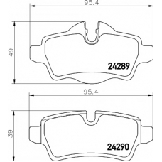 8DB 355 013-661 HELLA PAGID Комплект тормозных колодок, дисковый тормоз