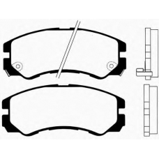 J PA-999AF JAPANPARTS Комплект тормозных колодок, дисковый тормоз