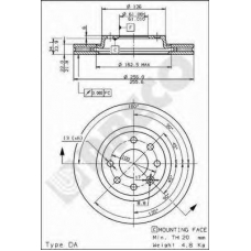 BS 8145 BRECO Тормозной диск