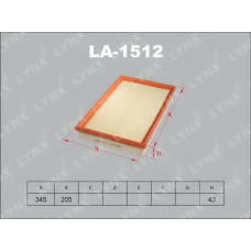 LA-1512 LYNX Фильтр воздушный