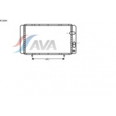 RT2084 AVA Радиатор, охлаждение двигателя