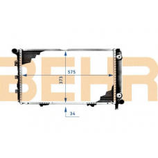 2108142 BEHR Radiator