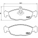 P 36 017 BREMBO Комплект тормозных колодок, дисковый тормоз